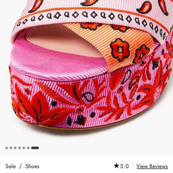 Kate Spade Rio Patchwork Platform Sandals - Picture 5 of 12